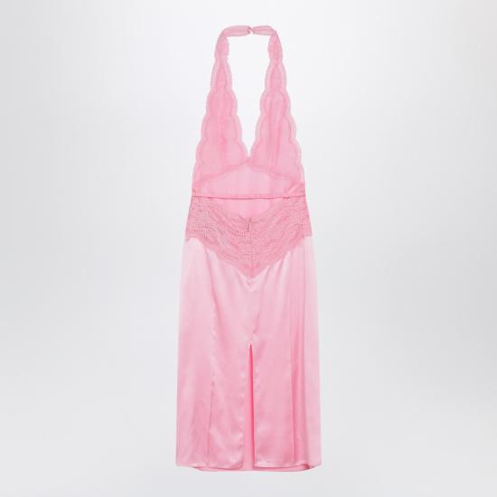 25FW 구찌 실크 새틴 드레스 839410XUAM6 Pink - GUCCI