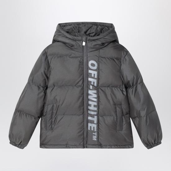 25FW [키즈] 오프화이트 자켓 OBEJ002F25FAB001 Grey