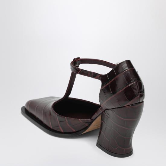 25FW 로에베 힐/펌프스 LONDS01X07LE Burgundy - LOEWE