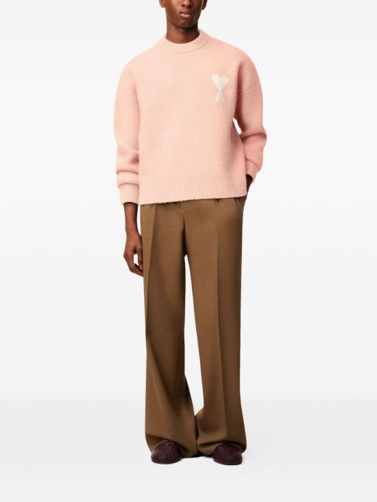 25FW 아미 ADC 크루넥 스웨터 UKS836D KN01356807 Pink - AMI