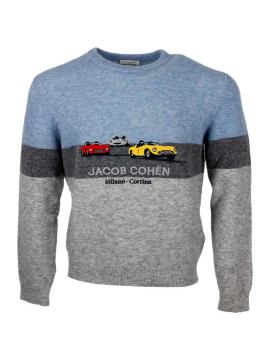 25FW 야콥코헨 스웨터 JUMSG024001X0017 X866 Celeste grigio