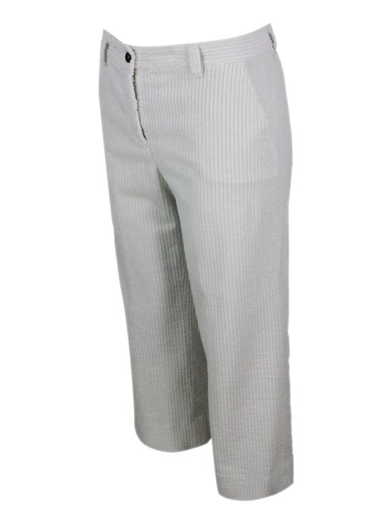 25FW 안토넬리 피렌체 스트레이트 팬츠 RUMP8145 C101 White - ANTONELLI FIRENZE