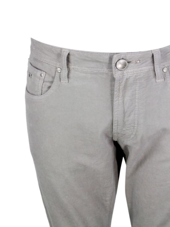 25FW 트라마로사 스트레이트 팬츠 MICHV009 0500 Sea foam grigio chiaro - TRAMAROSSA