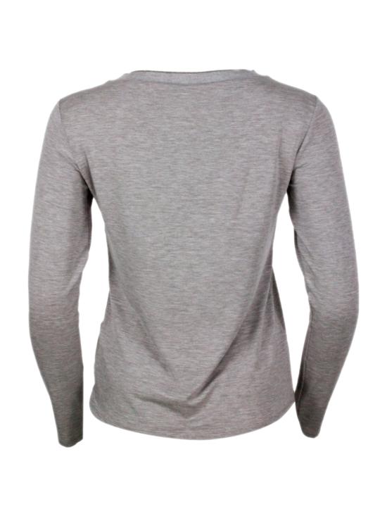 25FW 안토넬리 피렌체 반팔 티셔츠 CAKE P1218 C210 Dove Grey - ANTONELLI FIRENZE