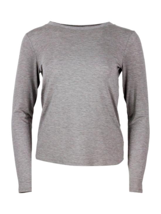 25FW 안토넬리 피렌체 반팔 티셔츠 CAKE P1218 C210 Dove Grey