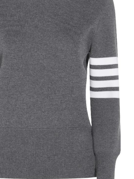 25FW 톰브라운 스웨터 FKA239A 00014035 Med grey - THOM BROWNE