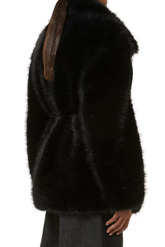 25FW 스포트막스 ROSARIA 로사리아 포 퍼 코트 2522906012600 001 Black - SPORTMAX