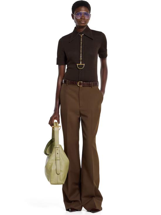 25FW 구찌 테크니컬 파나마 팬츠 845357ZAFKB 2046 Brown - GUCCI