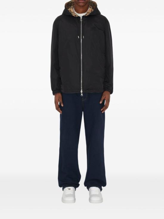 26SS 버버리 리버시블 체크 후디드 자켓 8110371 B9368 Grey - BURBERRY