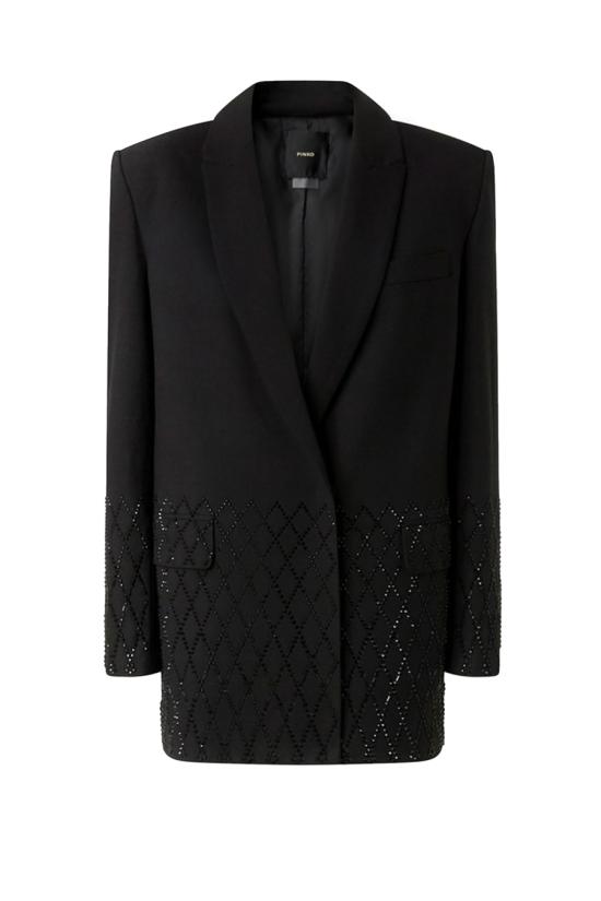 25FW 핑코 수트 자켓 105410A2POZ99 Black