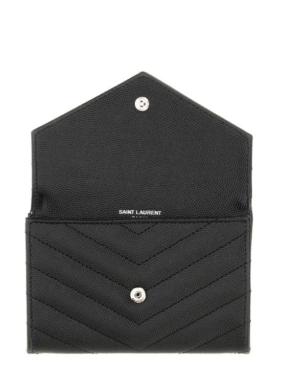 25FW 생로랑 반지갑 414404BOW021000 BLACK DOM - SAINT LAURENT