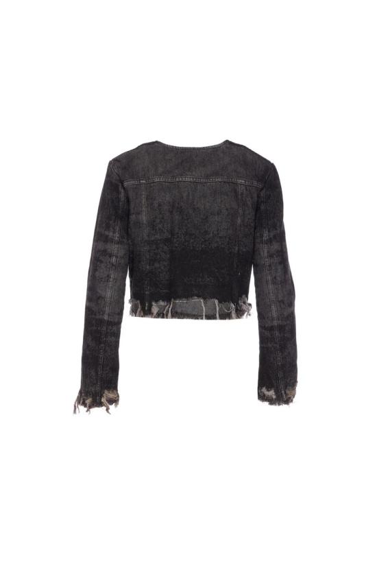 25FW 디젤 트러커 자켓 A21616 007DB02 Black - DIESEL