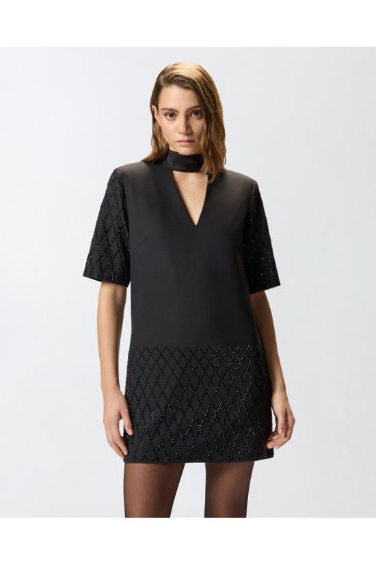 25FW 핑코 미디 원피스 105523A2POZ99 Black - PINKO