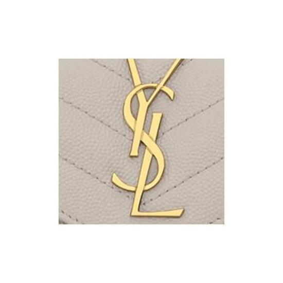 25FW 생로랑 반지갑 414404BOW019207 BLANC VINTAGE DOM - SAINT LAURENT