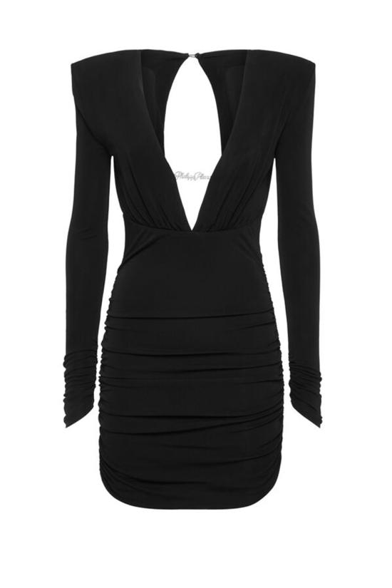 25FW 필립 플레인 숏 원피스 FAEC WRG3474 PJY002N02 Black