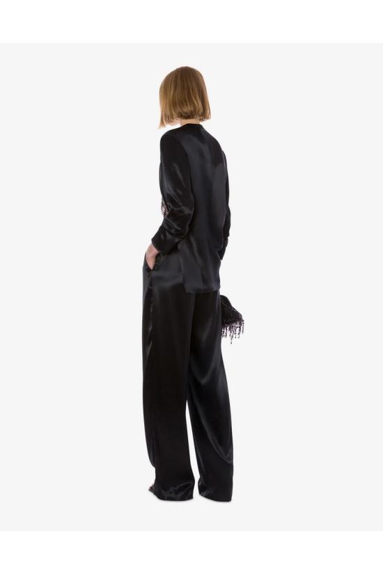 25FW 알베르타 페레티 스트레이트 팬츠 A0309 66270555 Black - ALBERTA FERRETTI
