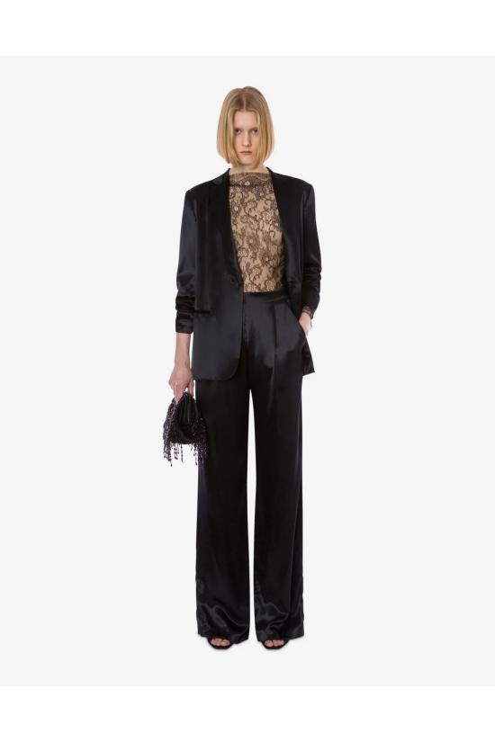 25FW 알베르타 페레티 스트레이트 팬츠 A0309 66270555 Black - ALBERTA FERRETTI