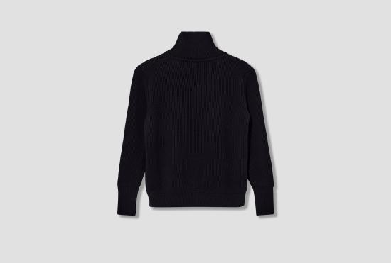 25FW 안데르센 안데르센 집업 니트 네이비 하프 지퍼 - G5 / 시그니처 원사 네이비 - ANDERSEN-ANDERSEN