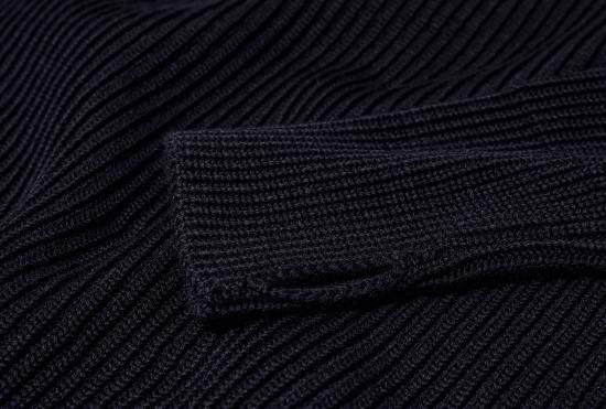 25FW 안데르센 안데르센 집업 니트 네이비 하프 지퍼 - G5 / 시그니처 원사 네이비 - ANDERSEN-ANDERSEN