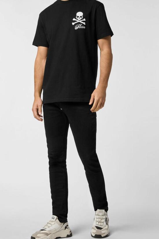 25FW 필립 플레인 반팔 티셔츠 FAEC MTK8484 PJY002N02 Black - PHILIPP PLEIN