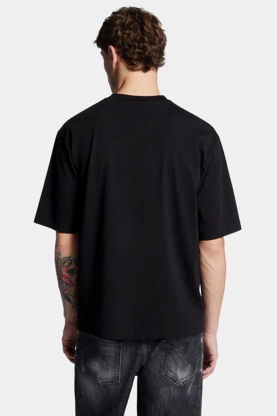 25FW 디스퀘어드2 반팔 티셔츠 S74GD1476 D20020962X Black - DSQUARED2