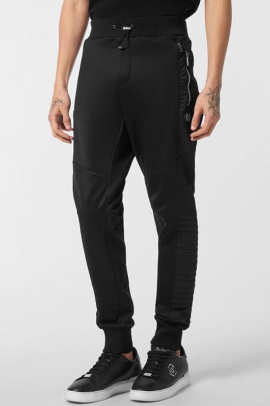 25FW 필립 플레인 트레이닝/조거 팬츠 FAEC MJT2661 PTE003N02 Black - PHILIPP PLEIN