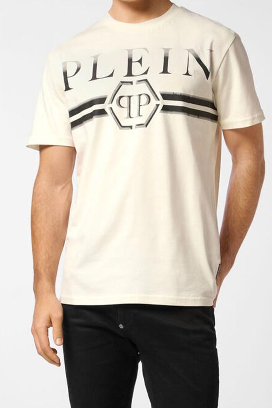25FW 필립 플레인 반팔 티셔츠 FAEC MTK8458 PJY002N01OF White - PHILIPP PLEIN