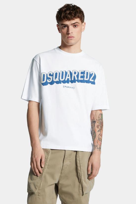 25FW 디스퀘어드2 반팔 티셔츠 S74GD1445 D20020100 White - DSQUARED2