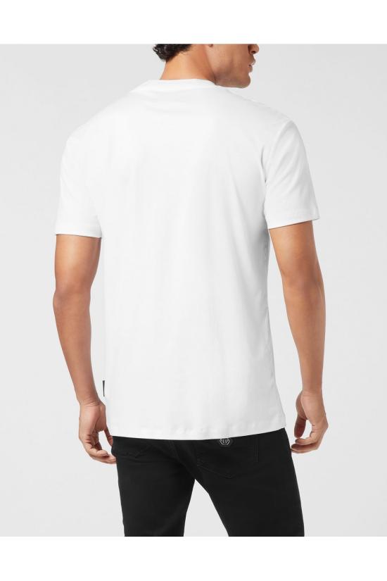 25FW 필립 플레인 반팔 티셔츠 AAEC MTK8740 PJY002N01 White - PHILIPP PLEIN