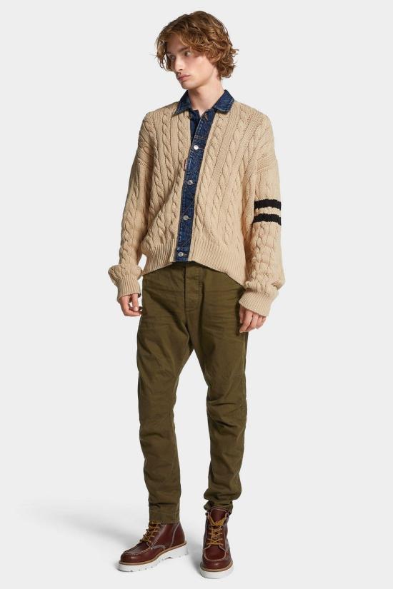 25FW 디스퀘어드2 스트레이트 팬츠 S74KB0819 S39021728 Green - DSQUARED2