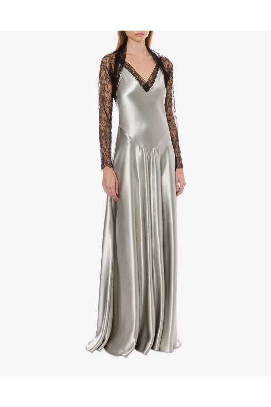 25FW 알베르타 페레티 롱 원피스 A0409 66271483 Grey - ALBERTA FERRETTI