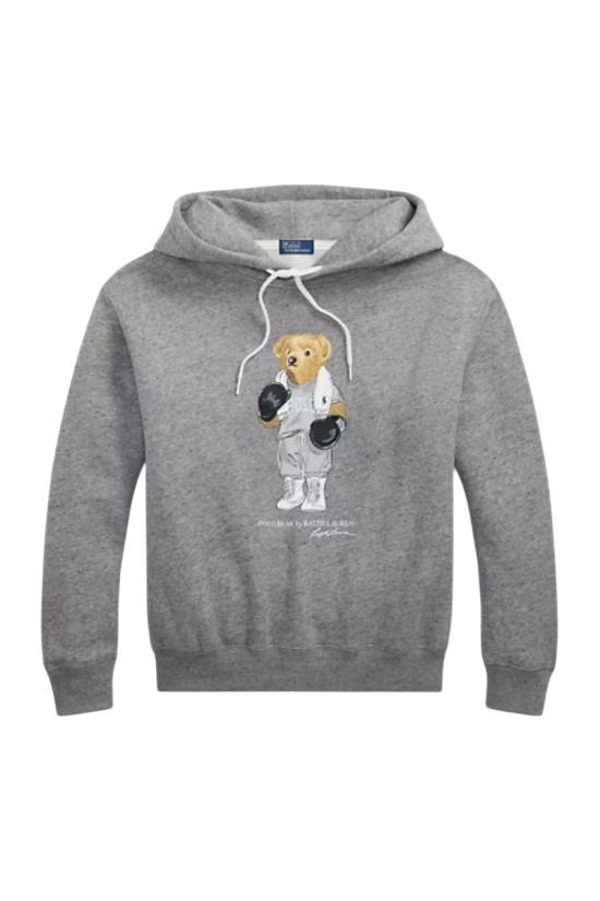 25FW 폴로 랄프로렌 릴렉스드 핏 폴로 베어 후드 티셔츠 211971713001 Grey