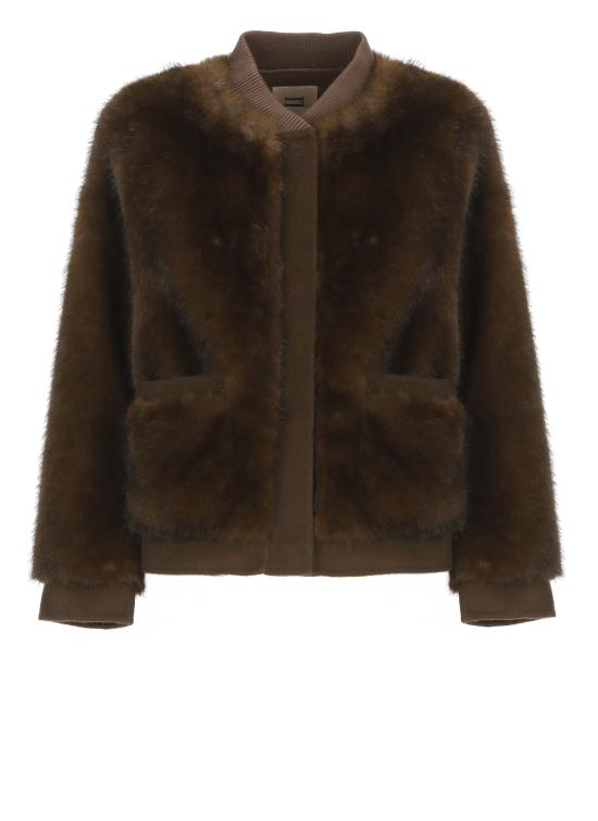 25FW 발렌티니 1972 코트 E3142 ECO ZIBELLINOCOCOA Brown