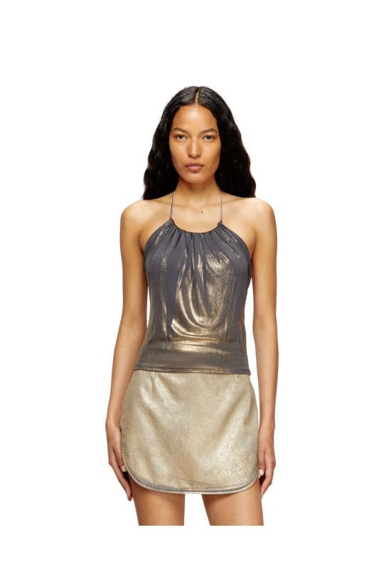 25FW 디젤 민소매 티셔츠 A18564 0NKCU9AW Grey - DIESEL