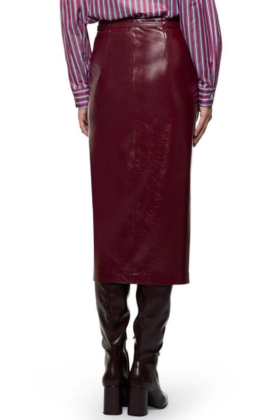 25FW 시모나 코르셀리니 미디 스커트 A25CPGO00501V0746 Bordeaux - SIMONA CORSELLINI