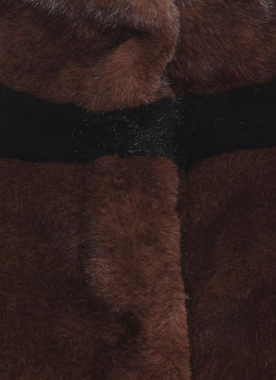 25FW 발렌티니 1972 코트 E3106 ECO MINK BICOLORCOCOA NAVY Brown - VALENTINI 1972