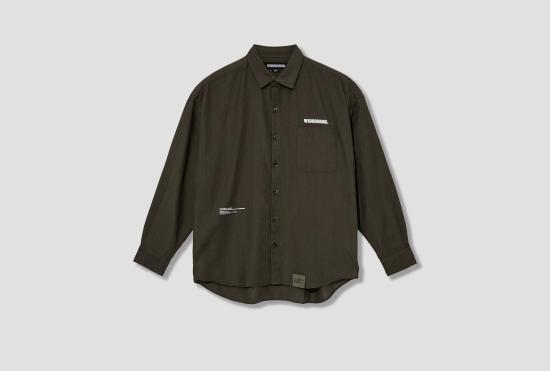 25FW 네이버후드 긴팔 셔츠 251BENH SHM01 OD