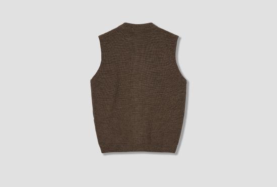 25FW 안데르센 안데르센 베스트 스키퍼  - G7 / 염색하지 않은 원사 라이트 브라운 - ANDERSEN-ANDERSEN