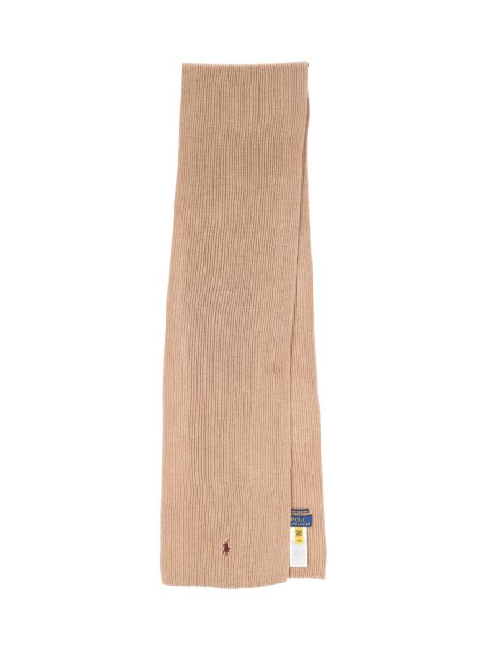 25FW 폴로 랄프로렌 포니 로고 자수 립 니트 스카프 710 886136 015 Beige