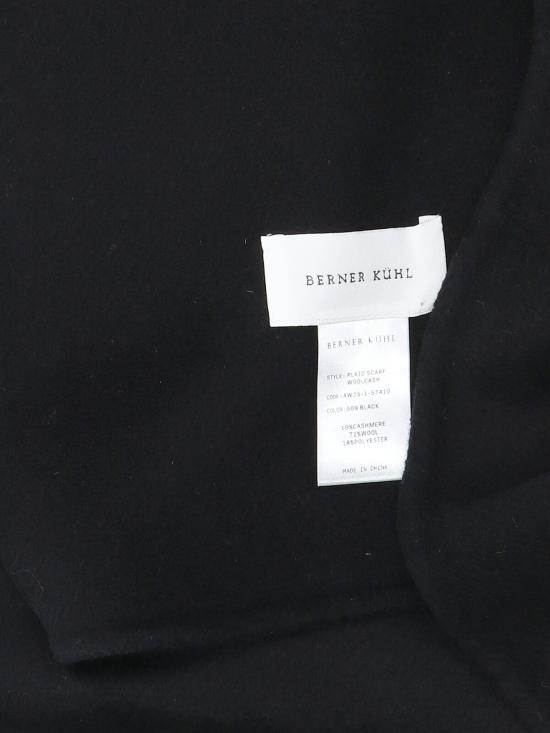 25FW 베르너 퀼 머플러/스카프 1 57A10 009 Black - BERNER KUHL