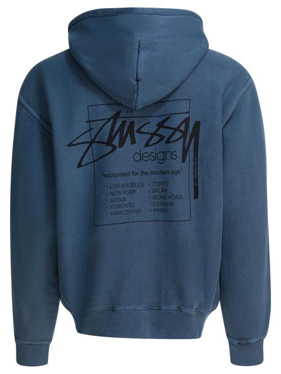 25FW 스투시 긴팔 티셔츠 1975079NAVY Blue - STUSSY