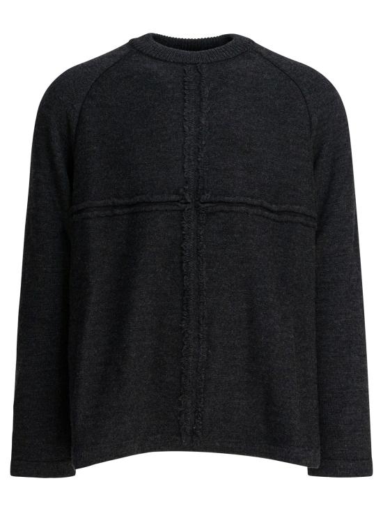 25FW 꼼데가르송 울 크루넥 스웨터 HP N006 W252 TOP GREY
