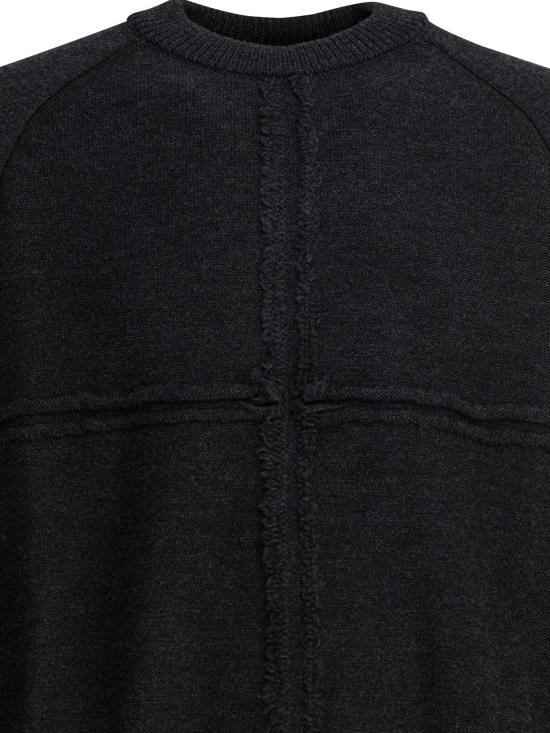 25FW 꼼데가르송 울 크루넥 스웨터 HP N006 W252 TOP GREY - COMME DES GARCONS