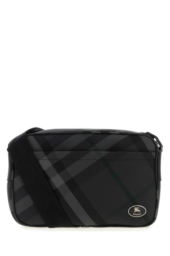 25FW 버버리 슬림 그리드 크로스바디 백 8111318 A1208 CHARCOAL