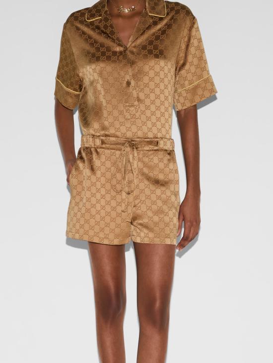 25SS 구찌 GG 새틴 쇼츠 814743ZAQKJ 2031 PRINTED - GUCCI