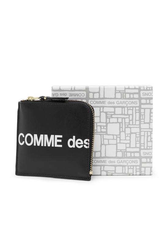  꼼데가르송 휴즈로고 레터링 하프지퍼 SA3100HL BLACK - COMME DES GARCONS