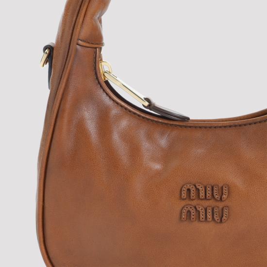 26SS 미우미우 숄더백 5BC125VOMF2IER F0046 BROWN - MIU MIU