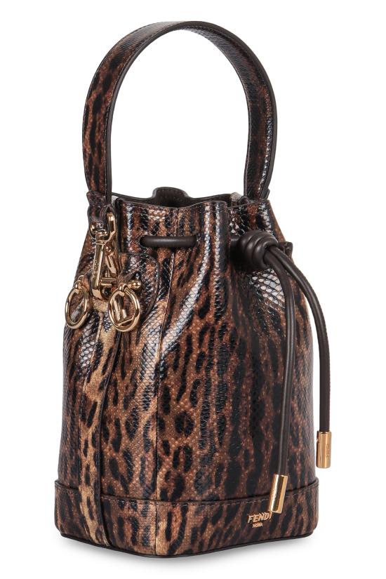 25FW 펜디 몬트레조 FF 자카드 미니 백 8BS109AV54F1N1S Animalier - FENDI