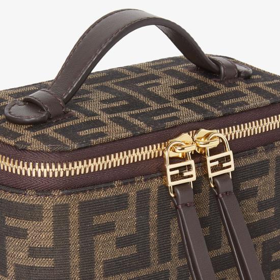  펜디 배니티 FF 자카드 패브릭 미니백 8BS108AFPMF1GL7 brown - FENDI
