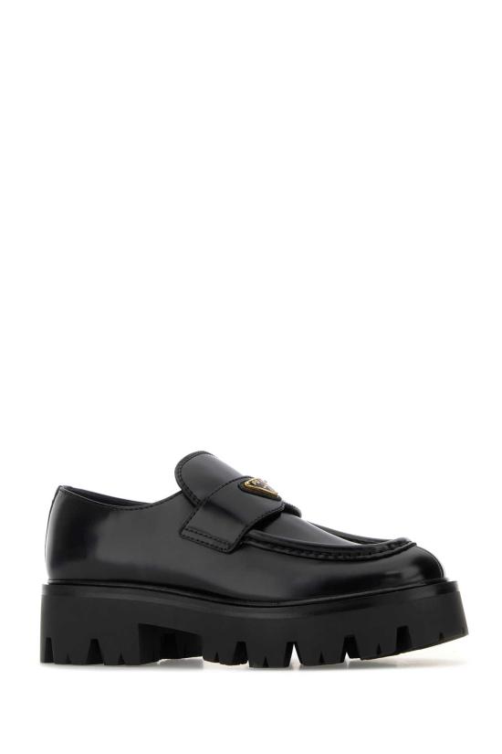  프라다 모노블럭 러버솔 레더 로퍼 1D185OF050055F0002 black - PRADA